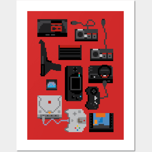 Pixel History - Sega Wall Art by L. Marco Miranda